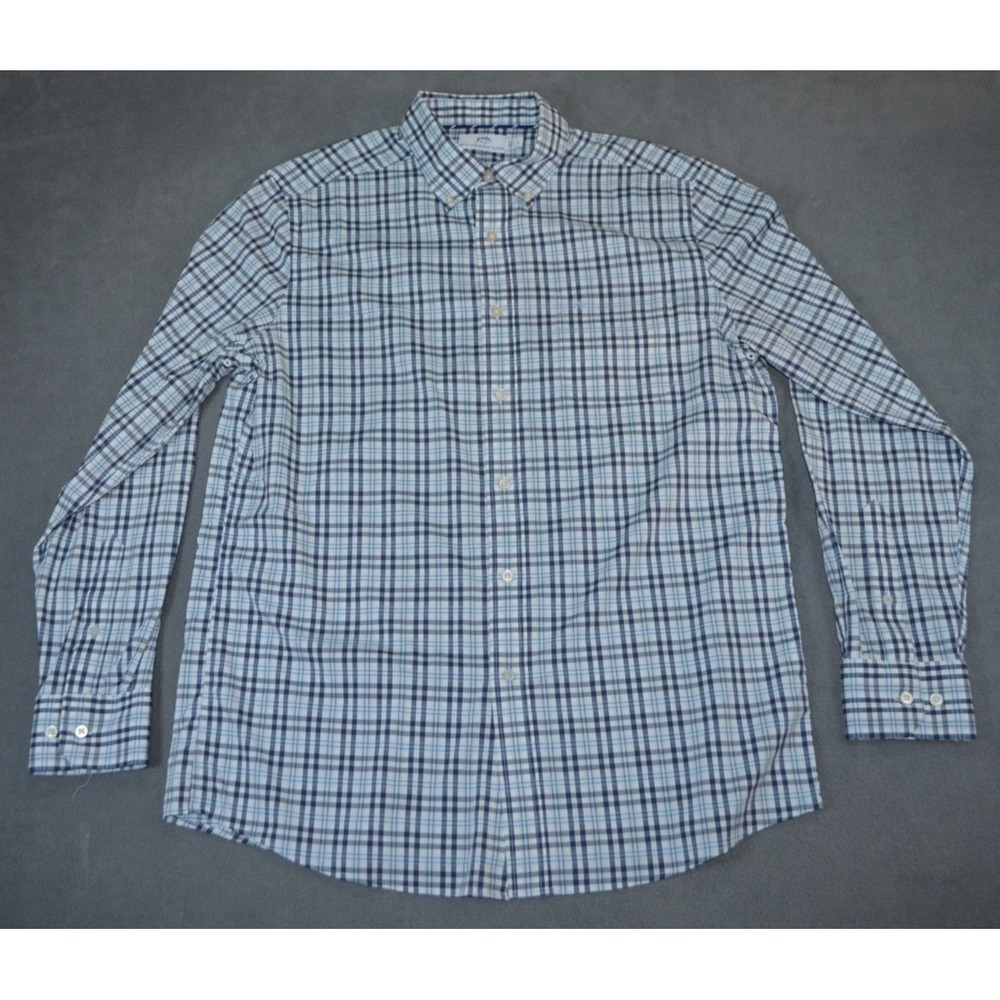 Southern Tide Men's Brrr Intercoastal Haywood Plaid Long Sleeve Sportshirt Large